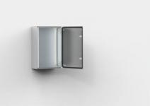 Rustfrit vægskab 600x600x300mm AISI 304, IP66