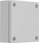 Klemkasse, 200x200x80, ingen montageplade, lakeret stål, IP66