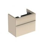 Geberit Smyle vaskeskab 734x617x470mm 2skuffer sand-grå