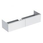 Geberit XENO2 vaskeskab 1395x350x473mm med 2 skuffer, VARICOR hvid nr. 016