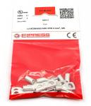 Cu-rørkabelsko kr4-5, 4mm2 m5 - i poser af 15 stk.