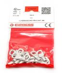 Cu-rørkabelsko kr4-6, 4mm2 m6 - i poser af 15 stk.