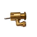 Frostline Classic 3-vejs glide ventil i Messing uden glider til Classic