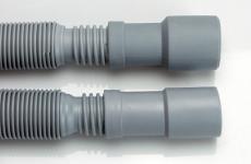 Afl.slange Uni Grå 19x22-0,6-2,0m