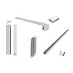 Vetro Profil Kit til Fast Brusevæg, Mat Hvid