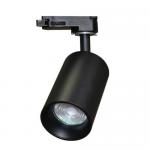 e3light Piccola 2.0 3 faset skinnespot GU10, sort