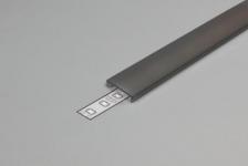 DIOFLEX afdækning F sort f/alu profil 2m