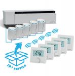 Pettinaroli Alpha trådløst styresystem programmeret 5 zoner