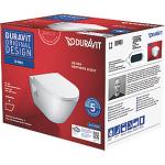 Duravit D-Neo hængeskål & sæde 370x540x400 mm, åben skylle-rand, hvid højglans