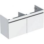 Geberit Renova plan vaskeskab 1230x606x446mm 2skuffer blankpoleret hvid