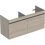 Geberit Renova plan vaskeskab 1230x606x446mm 2skuffer nøddetræ hickory lys