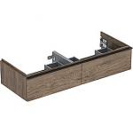 Geberit Icon vaskeskab 1184x476x247mm 2skuffer nøddetræ hickory