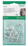 Thorsmans kabelclips TC 5-7 rund, neutral, søm 20mm, 25 stk.