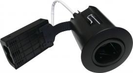 Nordtronic 1219 - Quick Install High ø86mm GU10 230v (ex. lyskilde) IP44, mat sort