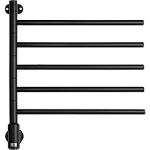 Kriss Flex 1 El håndklædevarmer 597x550mm 5armet matsort RAL9005