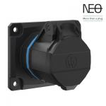 Vægudtag 16a 3p lige sk 75x75