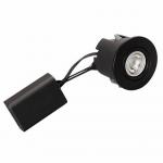 DIOSPOT OPTI OUT rund sort+Diolux E6 927 350lm