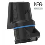 CEE Vægudtag NEO, 16A 3 polet, 230V, H6, IP44 - Sort