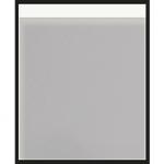 Kriss Square spejl med lys spejl med lys, Ø800x600mm, matsort aluramme & topbelysning