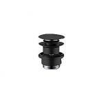 Luxor bundventil pop up 1 1/4''. Med overløb. Mat sort