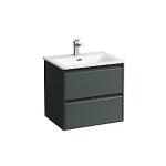 Laufen Palace møbelpakke 60cm, sortgreb, softclose, traffic grå