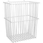 Trådstativ til affald 40x34x23CM, forberedt til vægmontering. Med løkker til ophæng. Hvid