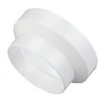 Duka Reduktion Ø100-125MM hvid plast Reduktion til hvide ventilationsrør.