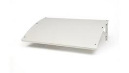 Beskyttelsestag til varmepumpe udedel 920x540mm i hvid lakeret metal