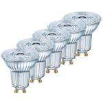 LEDVANCE PAR16 4,3w/840 - Kold hvid, (350 lumen) 36Â°, GU10, dæmpbar (=50w), 5-PAK