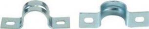 Kabelbøjler Ø12mm 2 lap skruehul elforzinket - 25 stk.