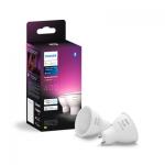 Philips Hue GU10 spots, Color & White Ambiance, 400lm, Zigbee + Bluetooth