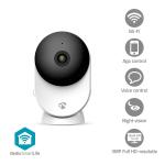 Nedis SmartLife Indendørs Kamera | Wi-Fi | 3MP Full HD 1296p | Cloud Storage (mulighed) / microSD (ikke inkluderet) / Onvif | Med bevægelsessensor | Nattesyn | Hvid