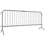 Publikum-/afspærringshegn 2,50 x 1,1 mtr. , galvaniseret, svær