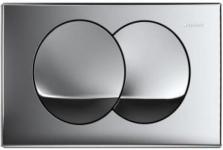 Geberit DELTA 20 betjeningsplade - blank Krom