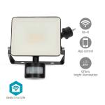 Nedis Smartlife udendørs lys | Bevægelsesføler | 1620 lm | Wi-Fi | 20 W | Varm til kølig hvid | 3000 - 6500 K | Aluminium | Android / IOS