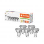 LEDVANCE LED PAR16, 3,7W/930 - Varm hvid, GU10 (350 lumen) 36Â° dæmpbar (=50w) - 5 PAK