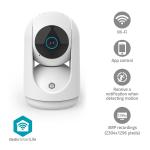 Nedis SmartLife Indendørs Kamera | Wi-Fi | 3MP Full HD 1296p | Pan tilt | Cloud Storage (mulighed) / microSD (ikke inkluderet) / Onvif | Med bevægelsessensor | Nattesyn | Hvid