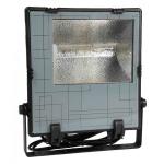 400w Metalhalogen projektør sort IP44 med 5 mtr. kabel og stikprop