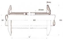 Bøsn.rør 300 18mm Abs