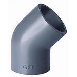 Vinkel pvc 45Â° muffe/muffe 20 mm pn16