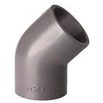 Vinkel pvc 45Â° muffe/muffe 63 mm pn16