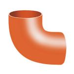 Düker SML Bøjning 88,5Â°. DN50, rød