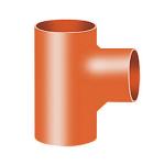 Düker SML Grenrør 88,5Â°. DN100-DN50, rød