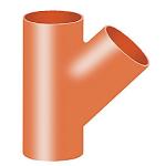 Düker SML Grenrør 45Â°. DN50, rød