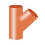 Düker SML Grenrør 45Â°. DN70, rød