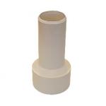 Dallmer PP tilslutningsrør med læbetætning, Ø50 mm, hvid.