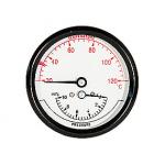 Termo-manometer 80mm. 1/2'' (bag). 0-10 mVS / 20-120Â° C