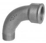 11/4" Sort Bøjning 90gr Lang Muffe/nippel