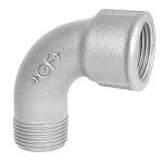 Georg Fischer kort bøjning 90Â° galvaniseret 1'' muffe-nippel