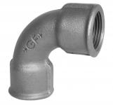 1 1/4" Sort Bøjning 90gr Kort Muffe/muffe